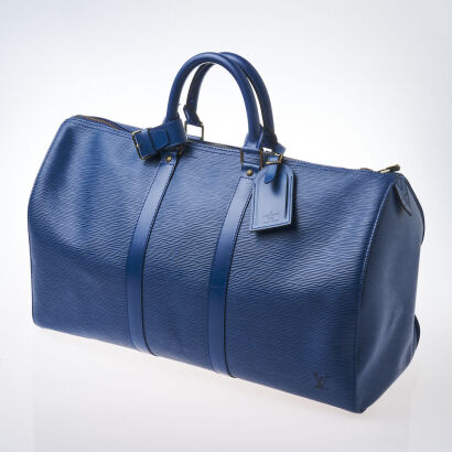 Louis Vuitton Blue Epi Keepall