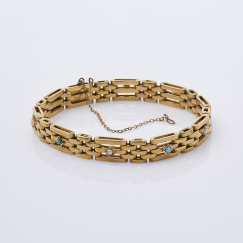 18ct Yellow Gold Gate Bracelet