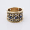 18ct Yellow Gold, Peter Minturn Sapphire and Diamond Ring