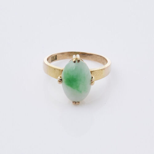 14ct Yellow Gold Jade Ring