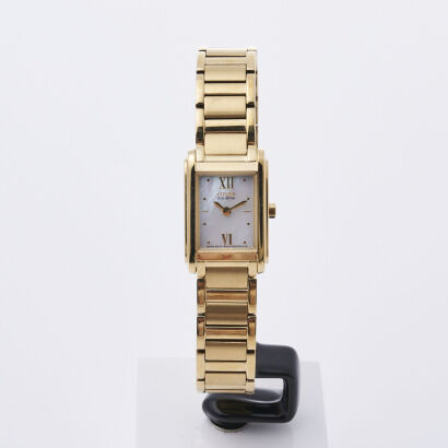 Ladies Citizen stainless steel and Yellow Gold Plate watch