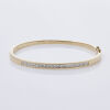 18ct Yellow Gold Princess cut Diamond Bangle