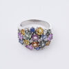 14ct White Gold Multi-colour Sapphire Ring