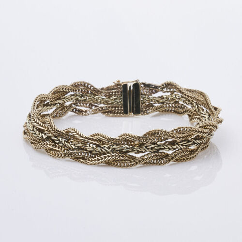 9ct Yellow Gold Flexible Bracelet