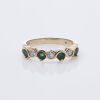 9ct Emerald and Diamond Ring