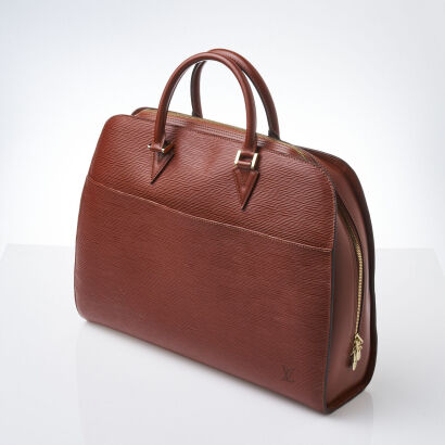 Louis Vuitton Kenyan Brown Epi Sorbonne Bag