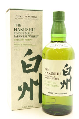 (1) Hakushu Distiller's Reserve, Single Malt Japanese Whisky, 43% ABV