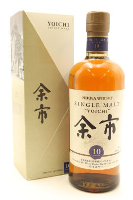 (1) Nikka Yoichi 10 Year Old Single Malt Whisky, 45% ABV