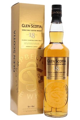 (1) Glen Scotia 18 Year Old Single Malt Scotch Whisky, 46% ABV