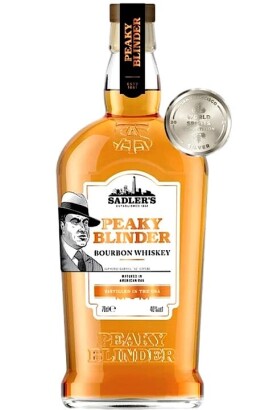 (1) Sadler's 'Peaky Blinder' Bourbon Whisky, 40% ABV