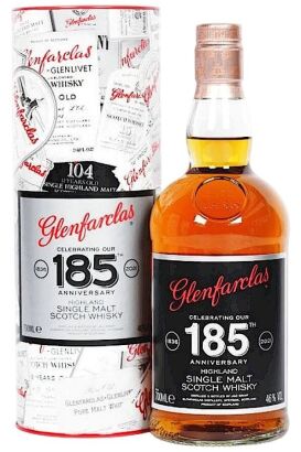 (1) Glenfarclas 185th Anniversary Single Malt Scotch Whisky, 46% ABV