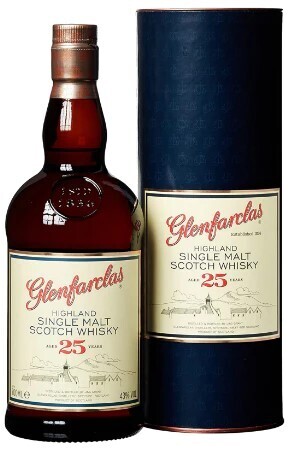 (1) Glenfarclas 25 Year Old Single Malt Scotch Whisky, 43% ABV, 200ml