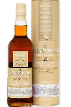 (1) Glendronach Parliament 21 Year Old Single Malt Scotch Whisky, 48% ABV