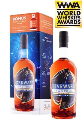 (1) Starward 'Two-Fold' Double Grain Whisky and Cocktail Bottle Gift Pack, 40% ABV