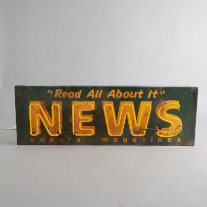 A News Neon Sign