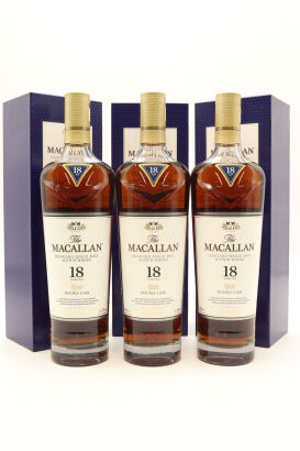 (3) The Macallan 18 Year Old Double Cask Single Malt Scotch Whisky, 43% ABV