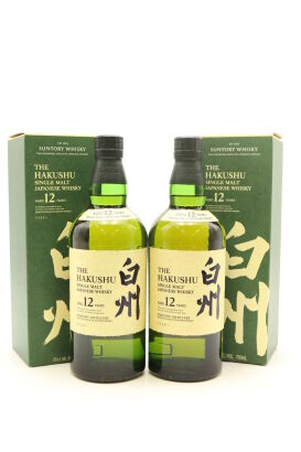 (2) The Hakushu 12 Year Old Single Malt Whisky, 43%ABV