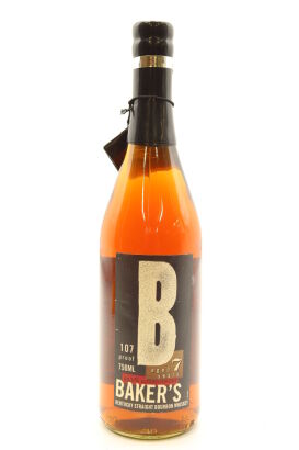 (1) Baker's Single Barrel 7 Year Old Kentucky Straight Bourbon Whisky, 53.5% ABV,750ml