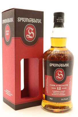 (1) Springbank 12 Year Old Cask Strength Single Malt Scotch Whisky, 55.3% ABV