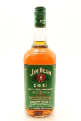 (1) Jim Beam's Choice Green Label 5 Year Old Straight Bourbon Whisky, 40% ABV, 1000ml