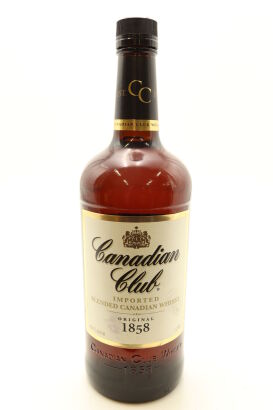 (1) Canadian Club 1858 Premium Blended Canadian Whisky, 40% ABV, 1000ml