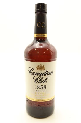 (1) Canadian Club 1858 Premium Blended Canadian Whisky Imported, 40% ABV, 1000ml