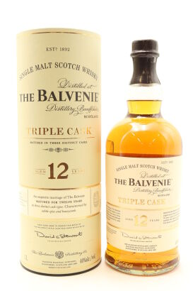(1) The Balvenie Triple Cask 12 Year Old Single Malt Scotch Whisky, 40% ABV