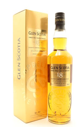 (1) Glen Scotia 18 year old, Single Malt Scotch Whisky, 46% ABV