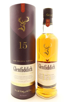 (1) Glenfiddich Our Solera Fifiteen, 15 years Old, Single Malt Scotch Whisky, 40% ABV