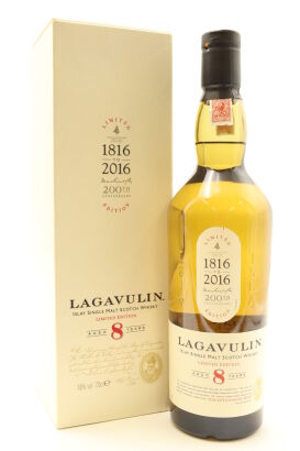 (1) Lagavulin 8 Year Old Single Malt Scotch Whisky, 48% ABV