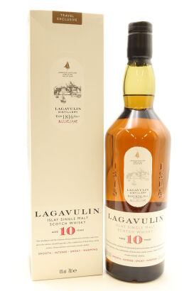 (1) Lagavulin 10 Year Old Single Malt Scotch Whisky, 43% ABV