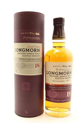 (1) Longmorn Double Cask Matured 18 Year Old Single Malt Scotch Whisky, 48% ABV