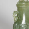 A Carved Chinese Qing-Dynasty Jade Two-Handled Lidded Vase - 2