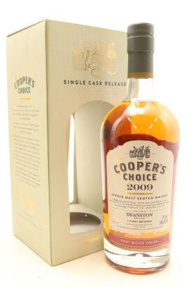 (1) Cooper Choice 2009 Deanston Cask Strength Highland Single Malt Scotch Whisky, 56% ABV