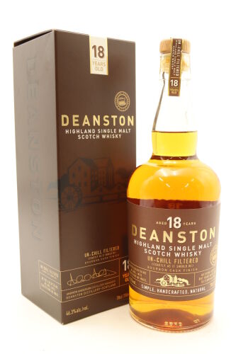 (1) Deanston 18 year Old Highland Single Malt Scotch Whisky, 46.3% ABV