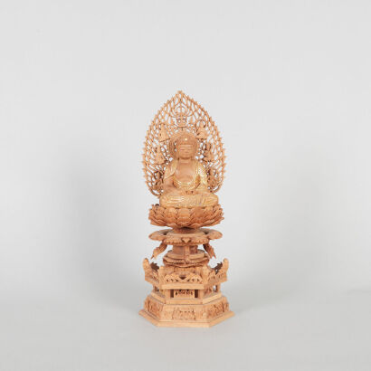 A Chinese Sandalwood Figure of A Seated Guanyin