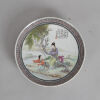 A Chinese Late Republic Period Famille Rose 'Ladies' Wall plate (Wang Xiaofan Mark)