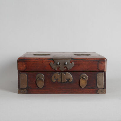 A Chinese Qing-Dynasty Rosewood Cosmetic Box