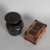 An Old Chinese Rosewood Lidded Jar & A Japanese Wooden Rectangular Box - 2