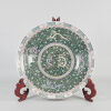 A Large Chinese Early to Mid 20th Century Black-Ground Famille-Noire 'Dragon' Charger (Blue-Enamelled Kangxi Yu Zhi Mark)