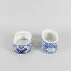 Two Chinese Blue and White 'Floral' Two-Handled Jars - 2