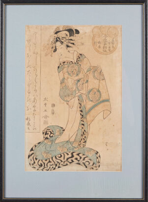 A Japanese Ukiyo-E Prints of Shima