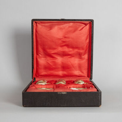 A Group of Six Japanese Satsuma Tea Sets (Chang Zhou Shan Mark, with original box)