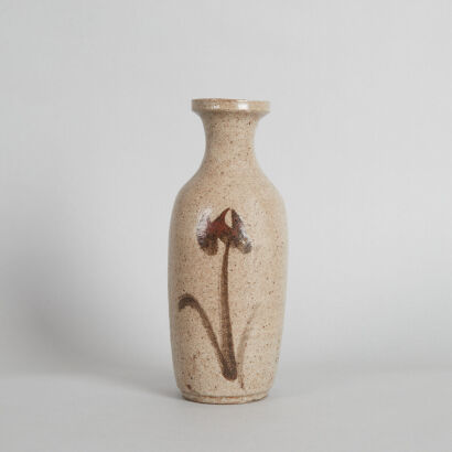 A Korean 15th to 17th Century Russet-Glazed &lsquo;Floral&rsquo; Vase