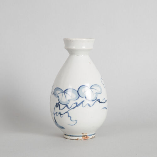 A Small Korean 19th Century Blue and White Wine Ewer