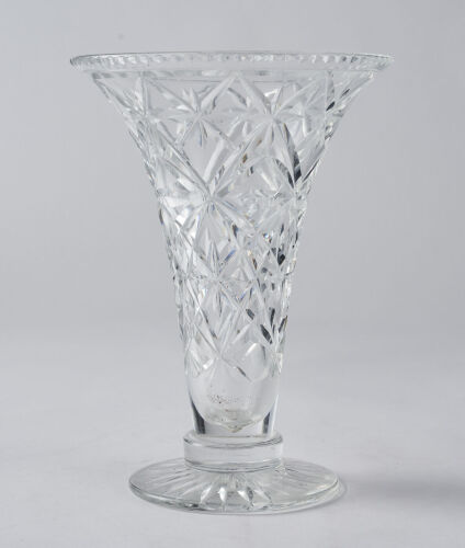 A Splayed Crystal Vase