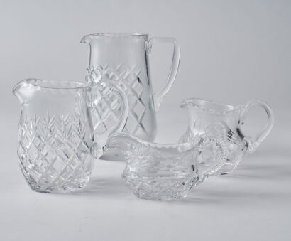 Four Crystal Jugs