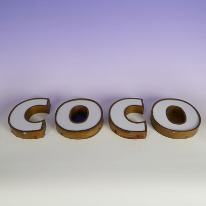 A Vintage Coco Chanel Department Store Sign