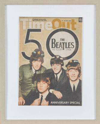 A Framed Time Out Beatles Anniversary Tribute