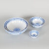 A Set of Chinese 20th Century Blue and White Thin-Clay 'Dragon' Lobed Bowls - 3